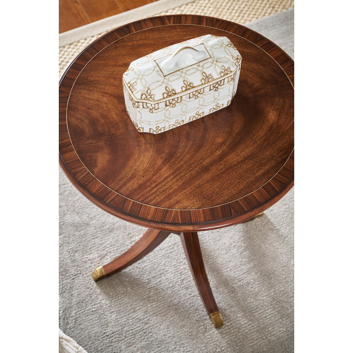 Classic Round Accent Table - English Georgian America