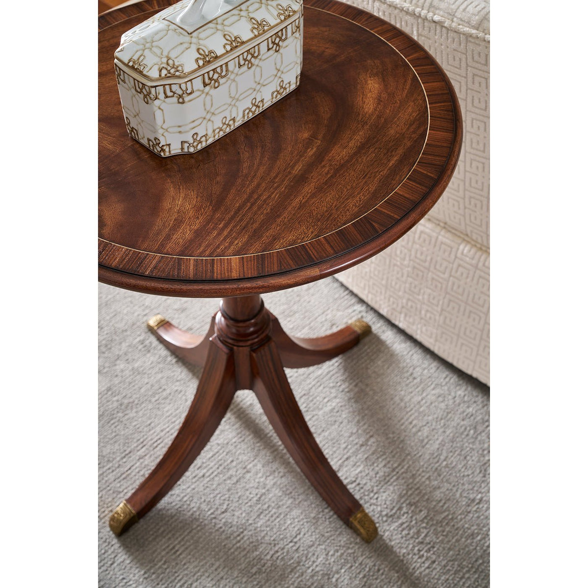 Classic Round Accent Table - English Georgian America