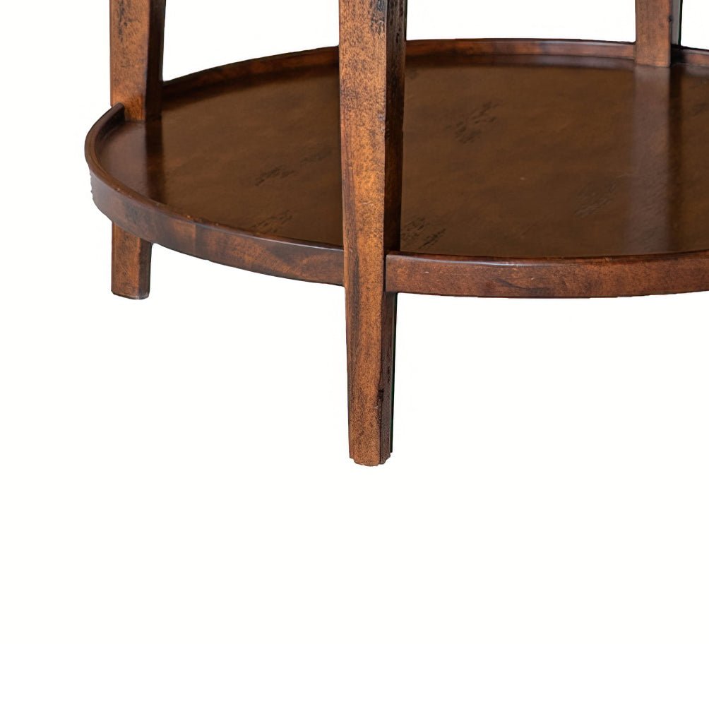Classic Round End Table - Country Finish - English Georgian America