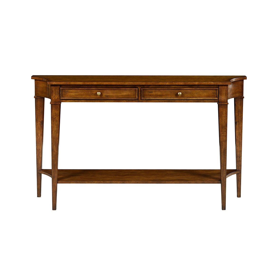 Classic Rustic Console Table - Country Finish - English Georgian America