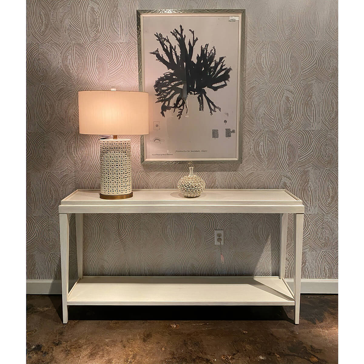 Classic Rustic Console Table - White - English Georgian America