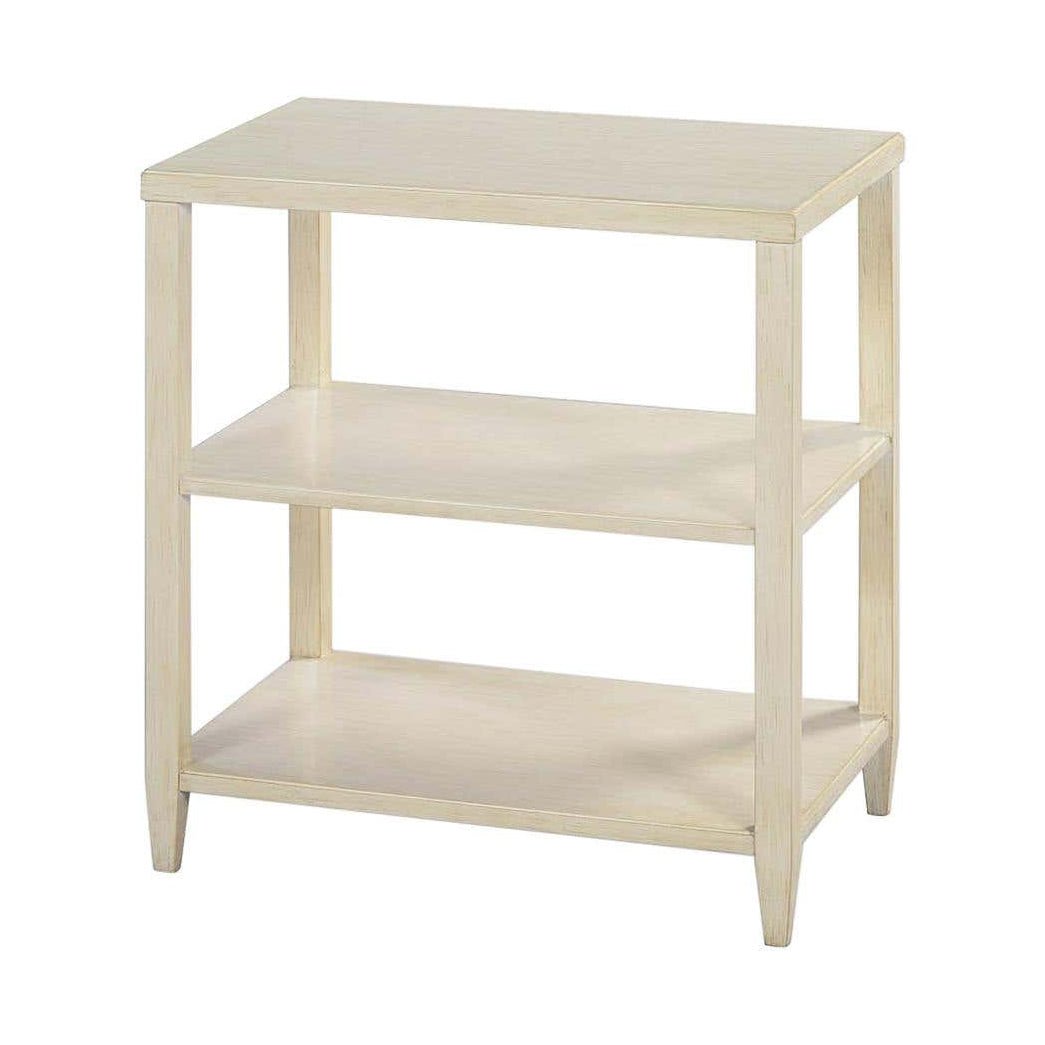 Classic Three-Tier Side Table - Drift White - English Georgian America