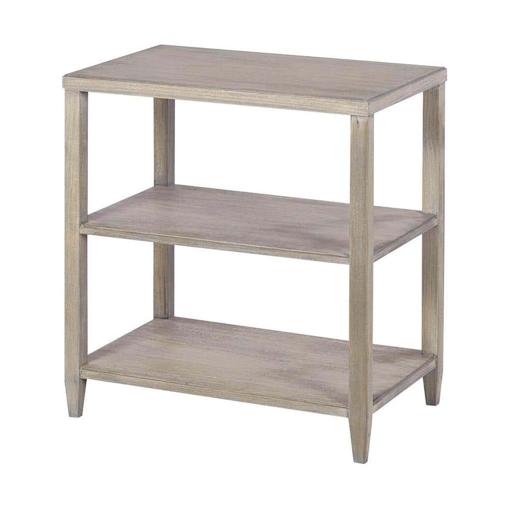 Classic Three-Tier Side Table - Greyed - English Georgian America