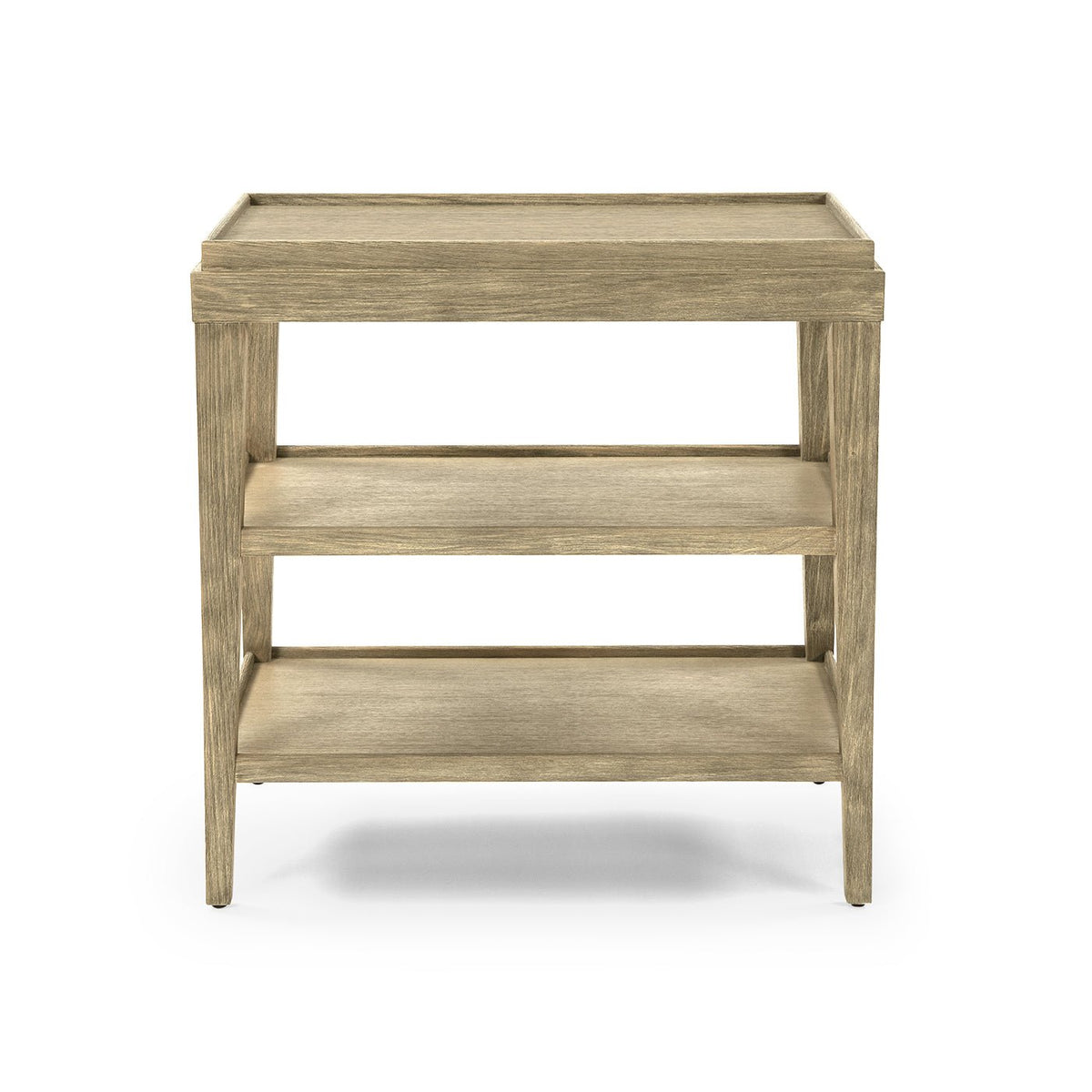 Classic Three - Tier Side Table - Light - English Georgian America