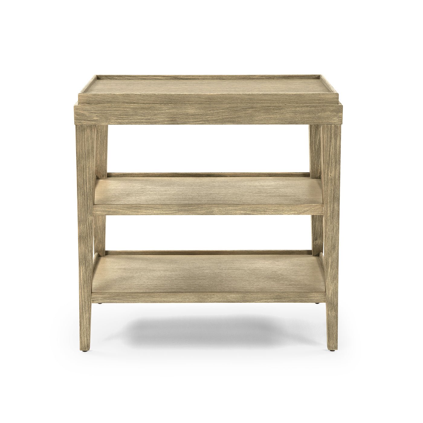 Classic Three - Tier Side Table - Light - English Georgian America
