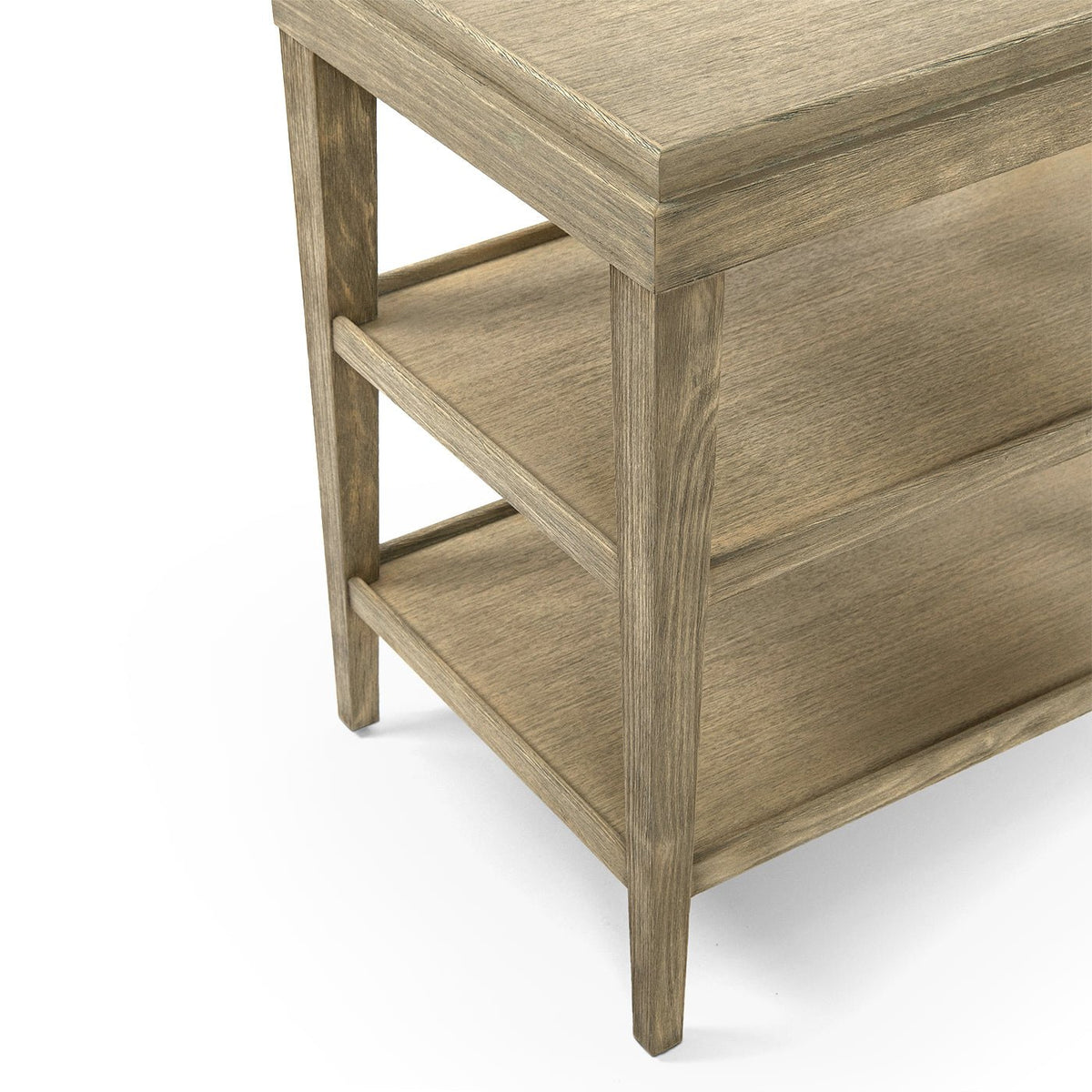 Classic Three - Tier Side Table - Light - English Georgian America