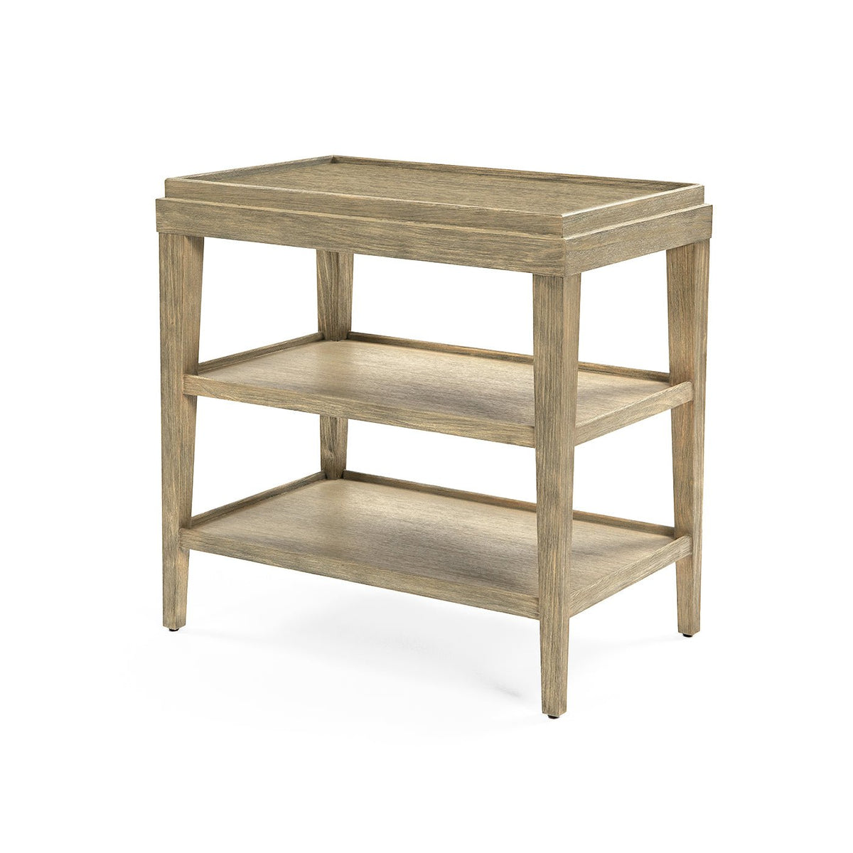 Classic Three - Tier Side Table - Light - English Georgian America