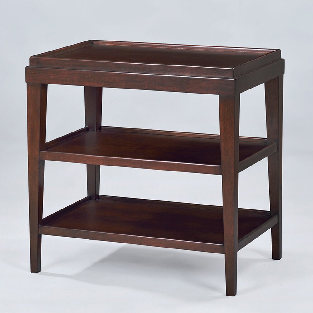 Classic Three-tier Side Table - Mahogany Finish - English Georgian America