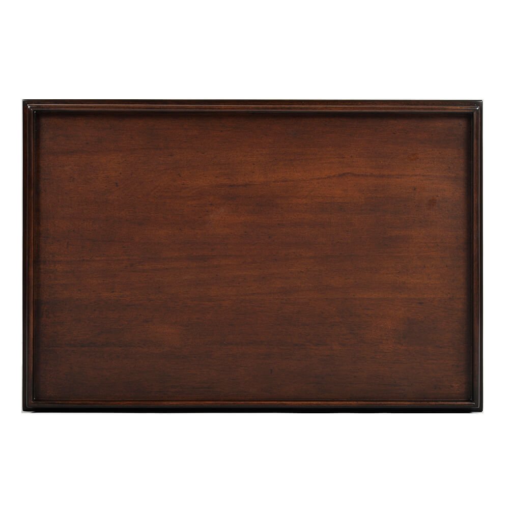 Classic Three-tier Side Table - Mahogany Finish - English Georgian America