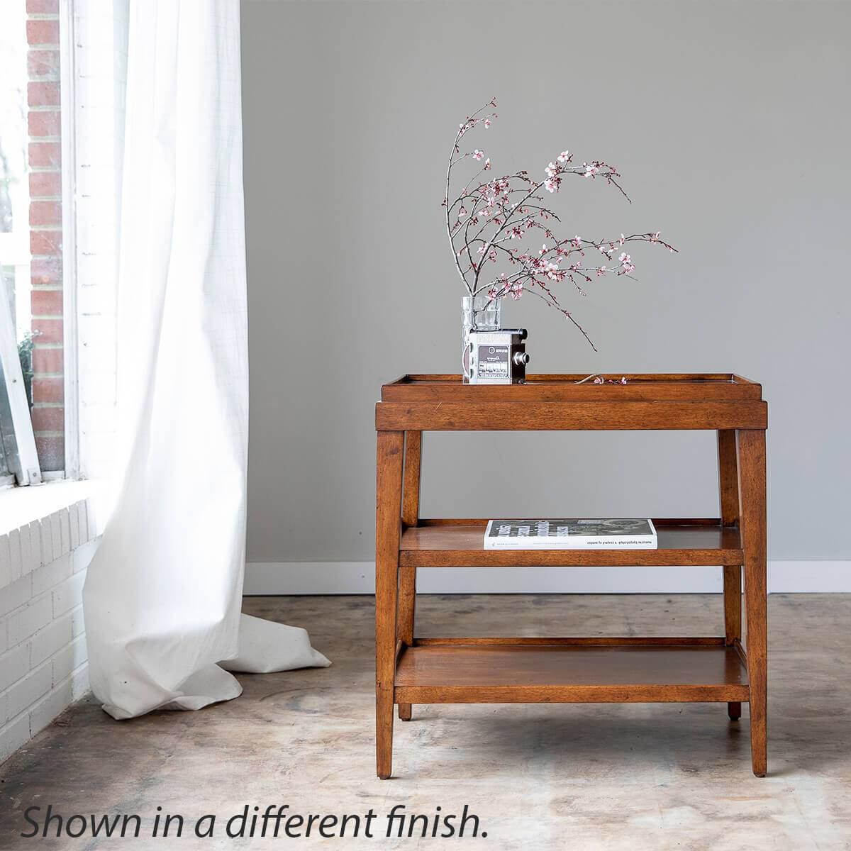 Classic Three-tier Side Table - Rustic - English Georgian America