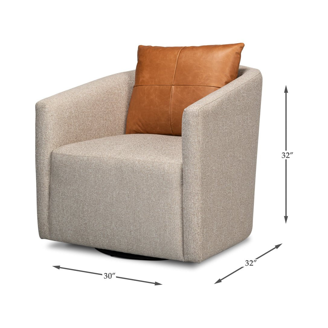 Classic Tub Swivel Chair - English Georgian America