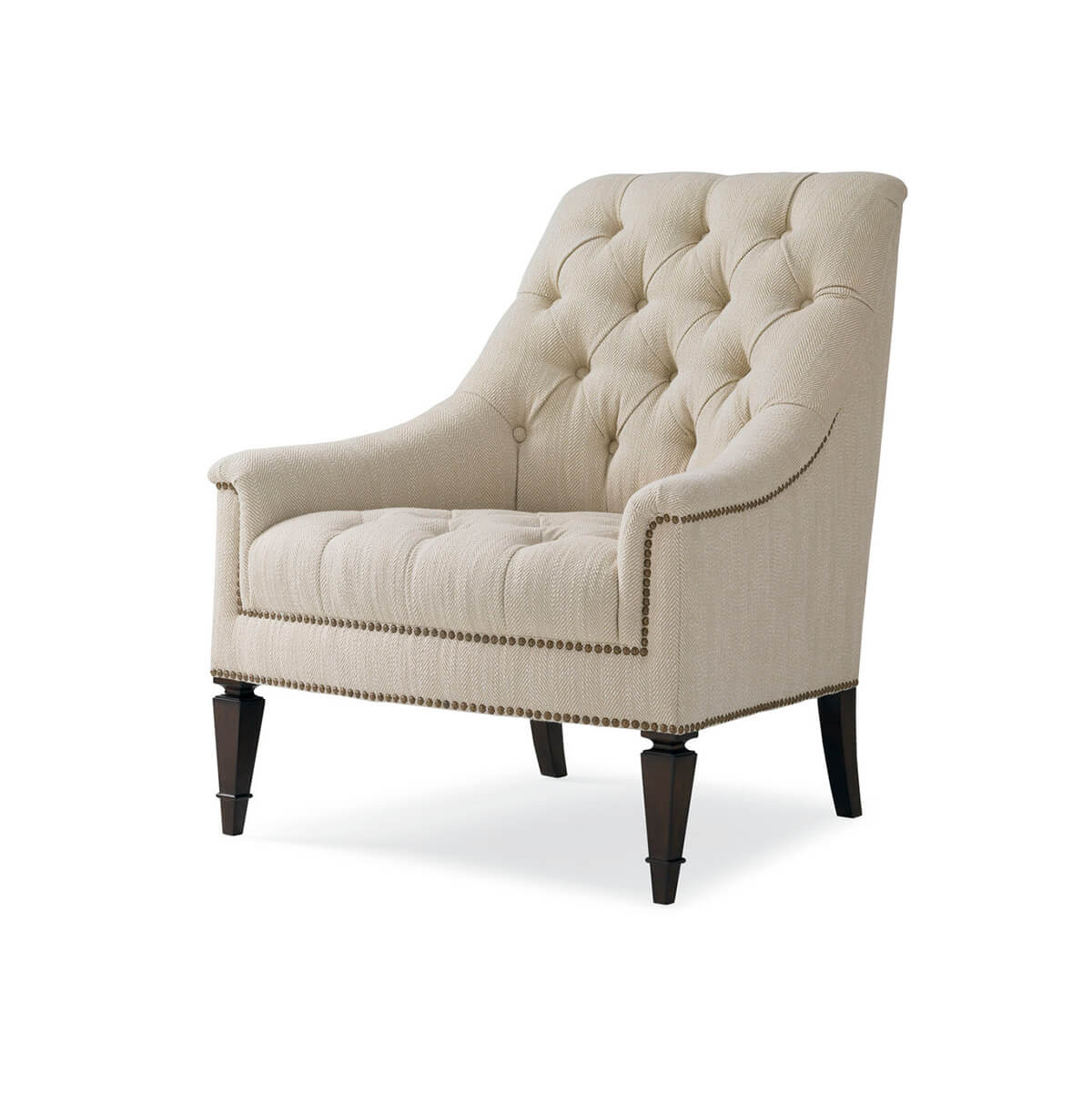 Classic Tufted Armchair - English Georgian America