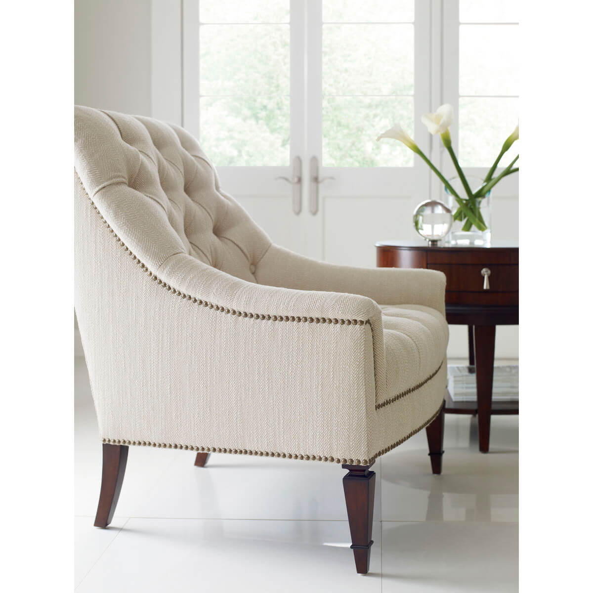 Classic Tufted Armchair - English Georgian America