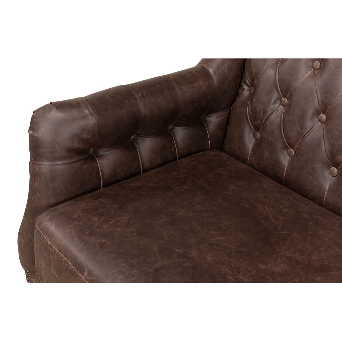 Classic Tufted Love Seat - English Georgian America