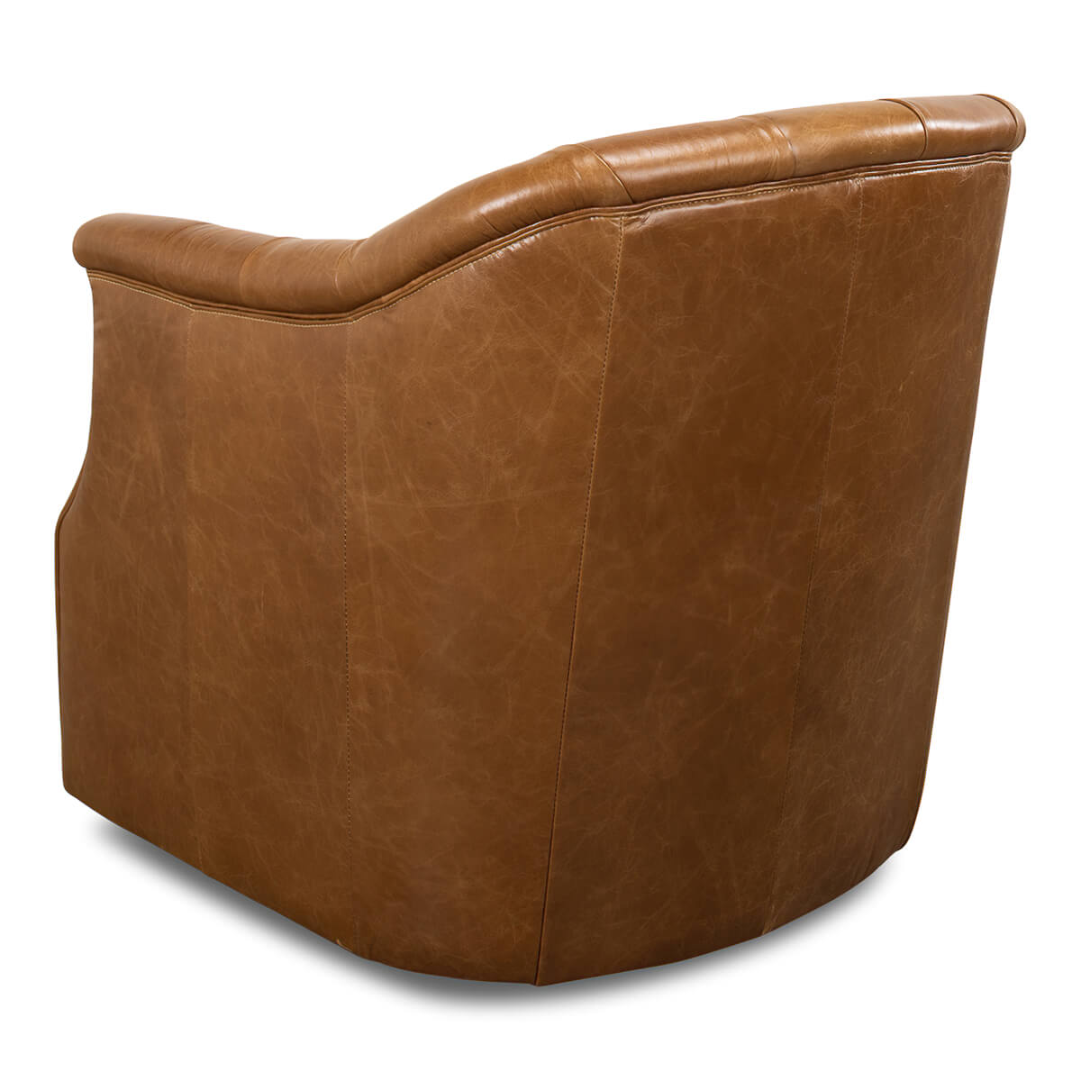 Classic Tufted Tub Back Armchair - English Georgian America