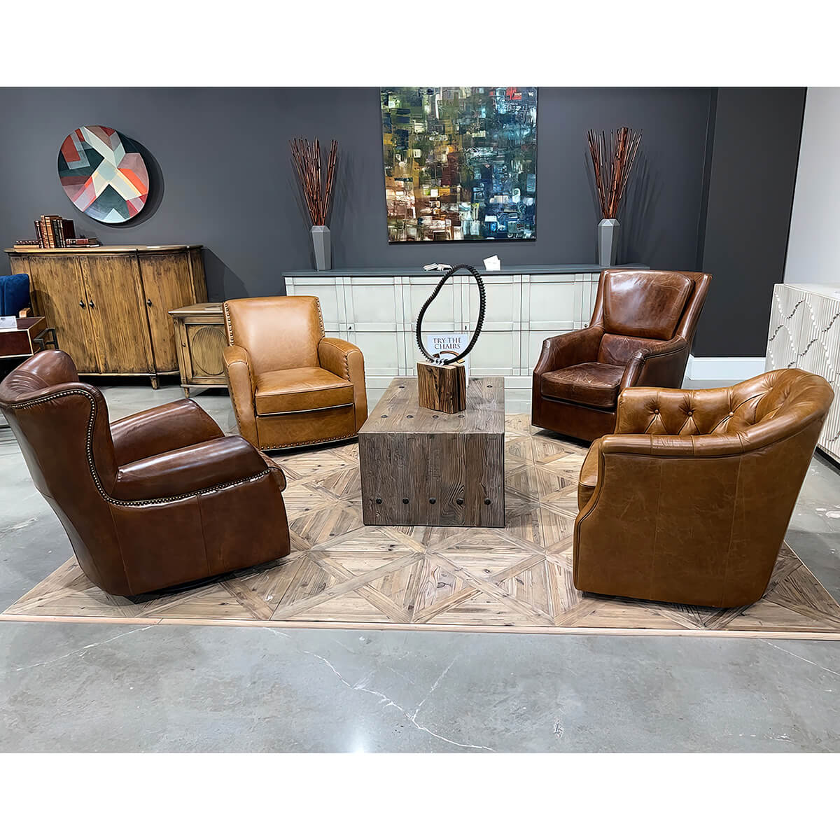 Classic Tufted Tub Back Armchair - English Georgian America