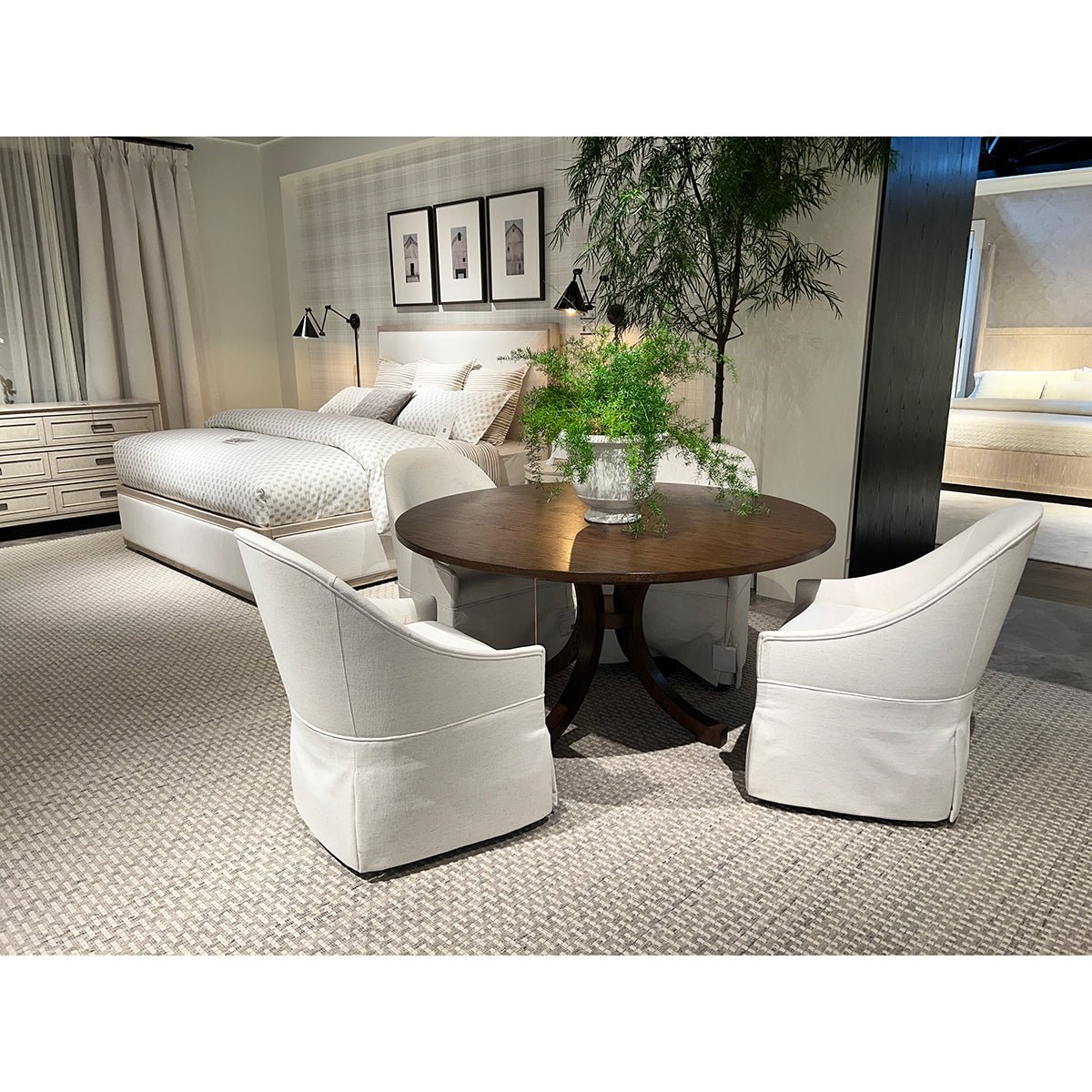 Classic Upholstered Dining Chair - English Georgian America