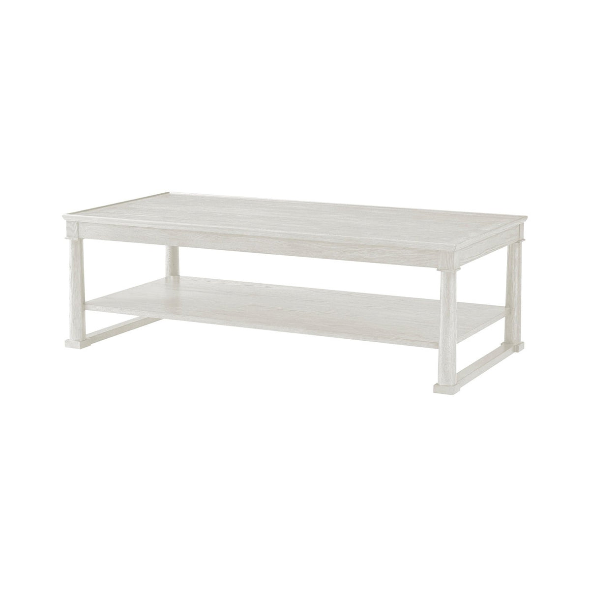 Classic White Coffee Table - English Georgian America