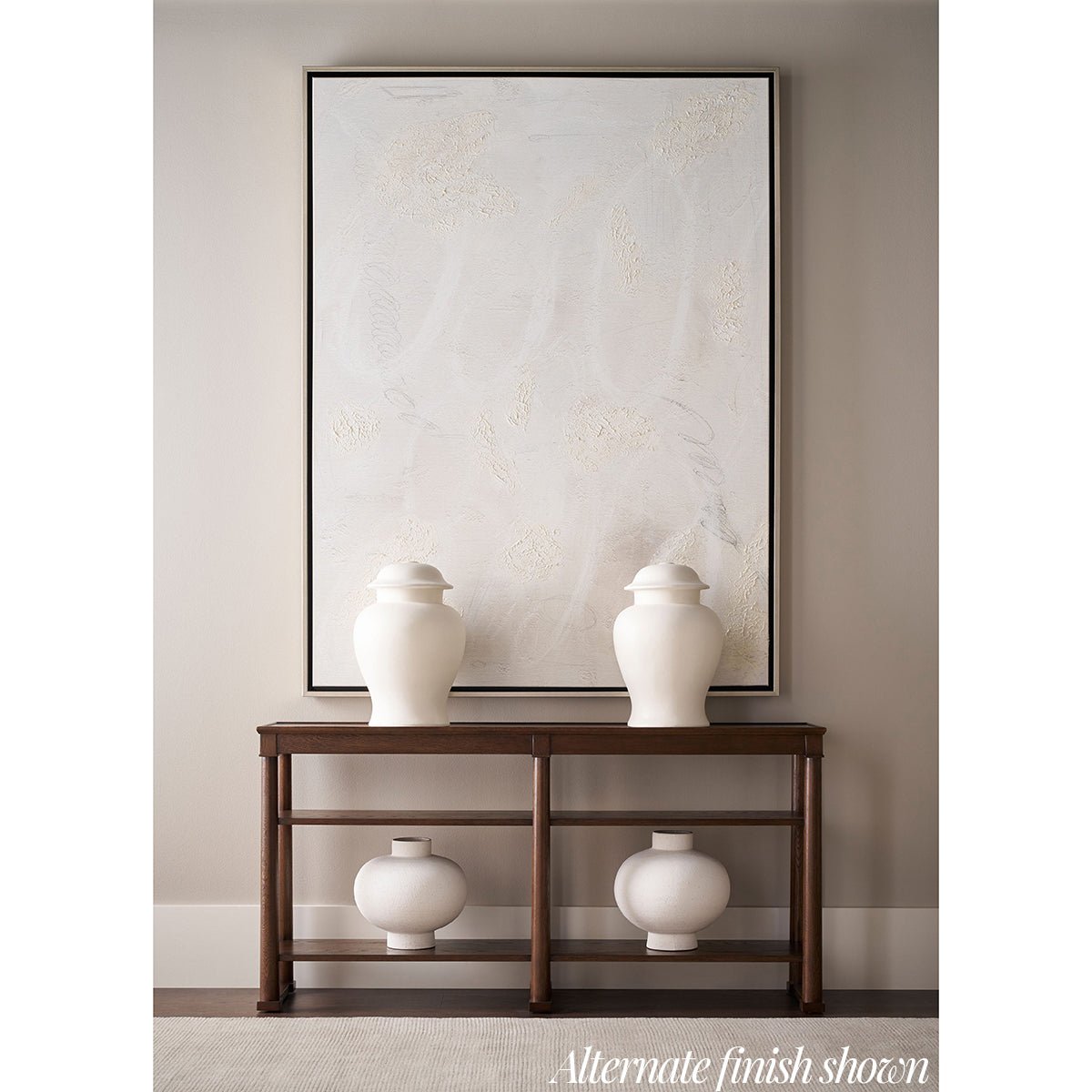 Classic White Console Table - English Georgian America