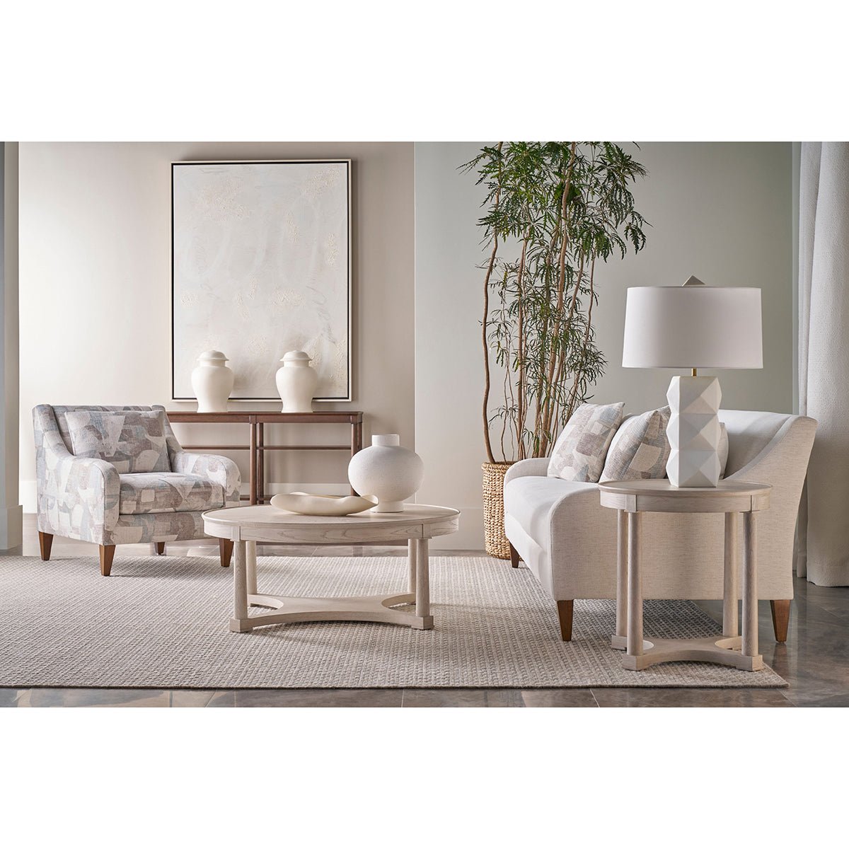 Classic White Console Table - English Georgian America