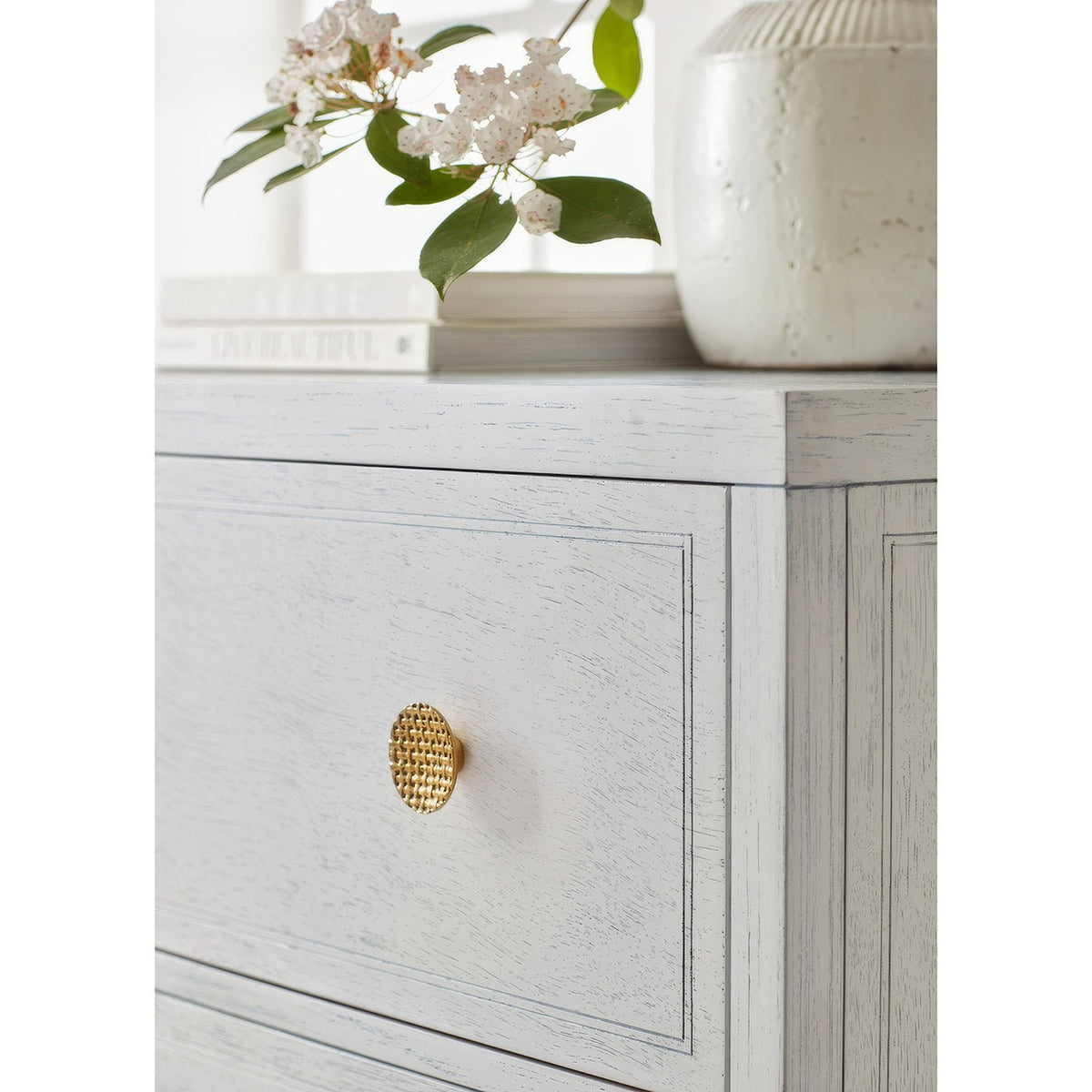 Classic White Double Dresser - English Georgian America