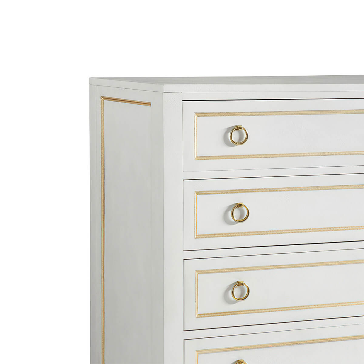 Classic White Painted Dresser - English Georgian America