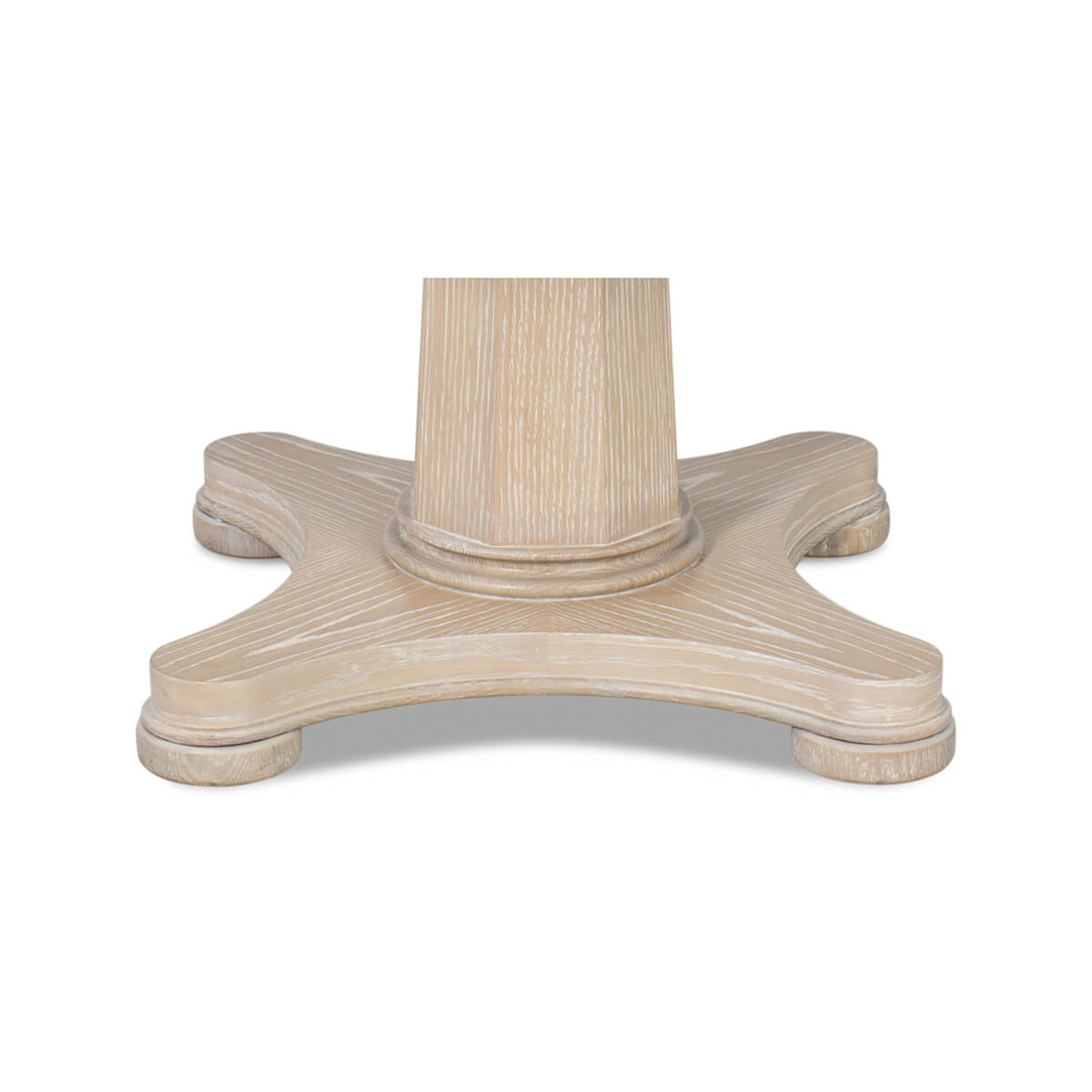 Classic Whitewash Round Dining Table - English Georgian America