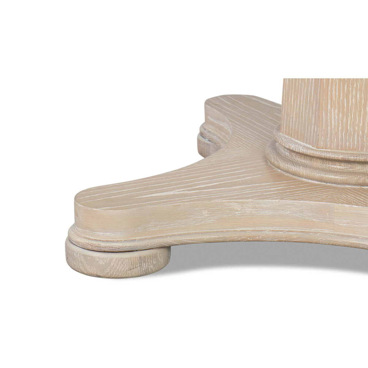 Classic Whitewash Round Dining Table - English Georgian America