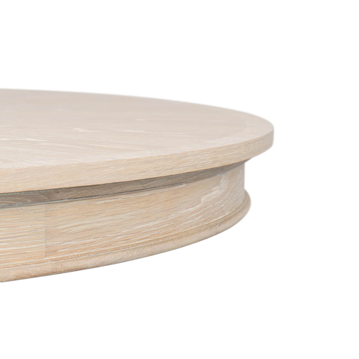 Classic Whitewash Round Dining Table - English Georgian America