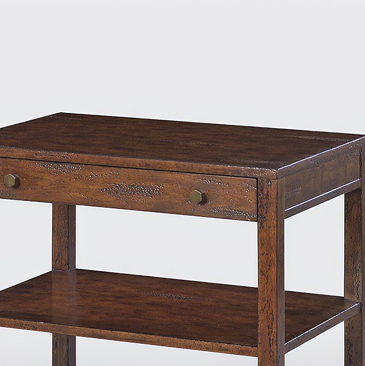Classic Wide Side Table - Mahogany Finish - English Georgian America