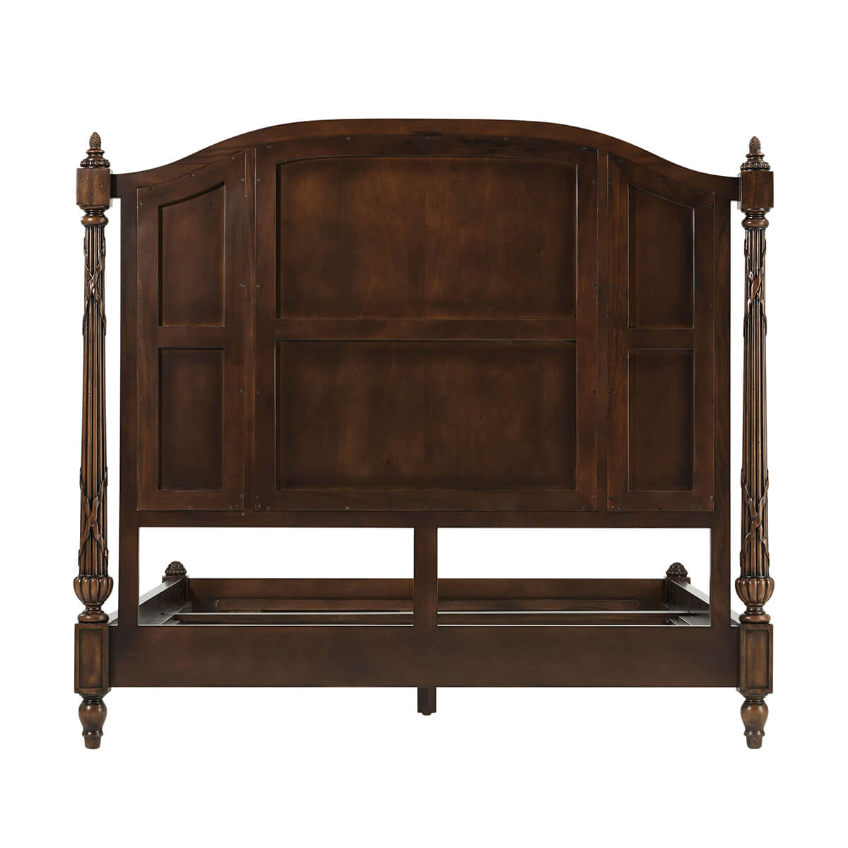 Classical Polished Queen Size Bed - English Georgian America