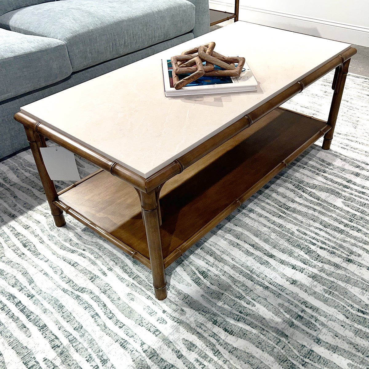 Coastal Bamboo Coffee Table - English Georgian America