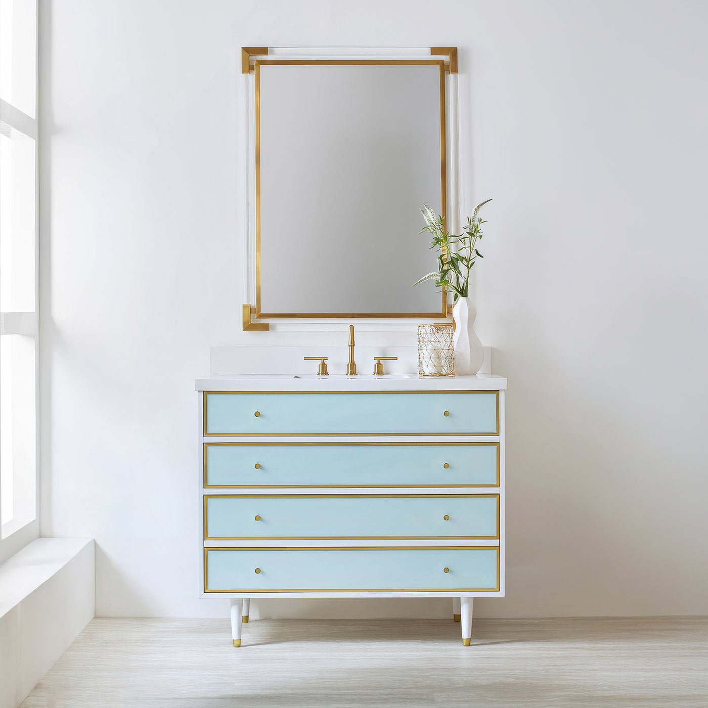 Coastal Bathroom Vanity - English Georgian America