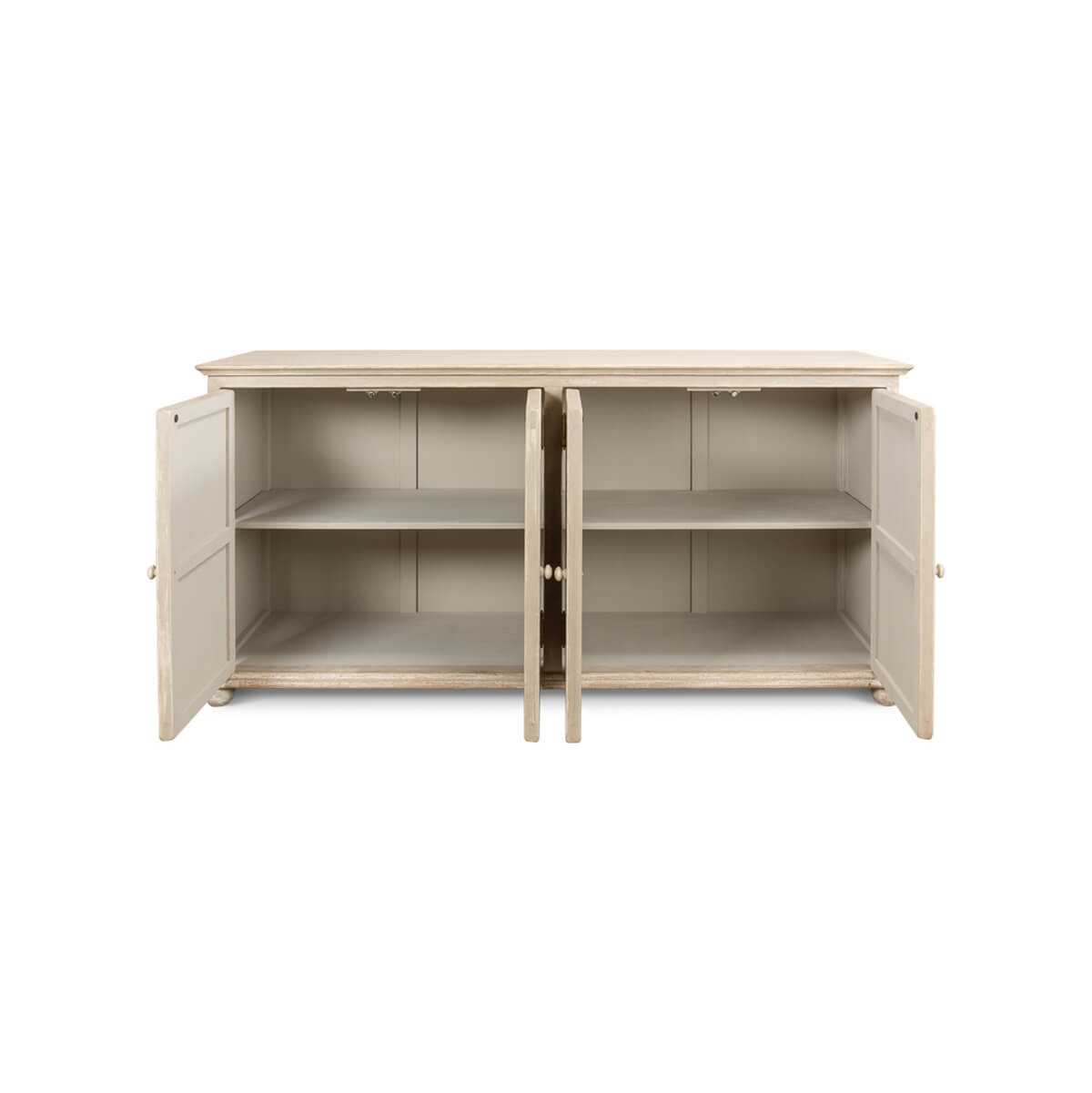 Coastal Beach Four Door Buffet - English Georgian America