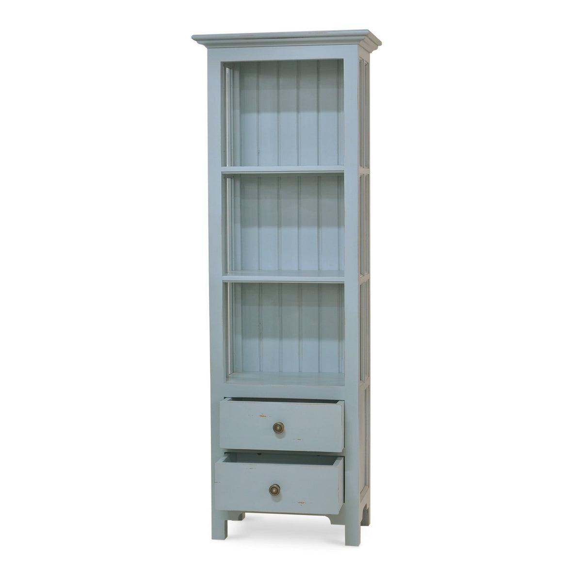 Coastal Painted Bookcase - English Georgian America