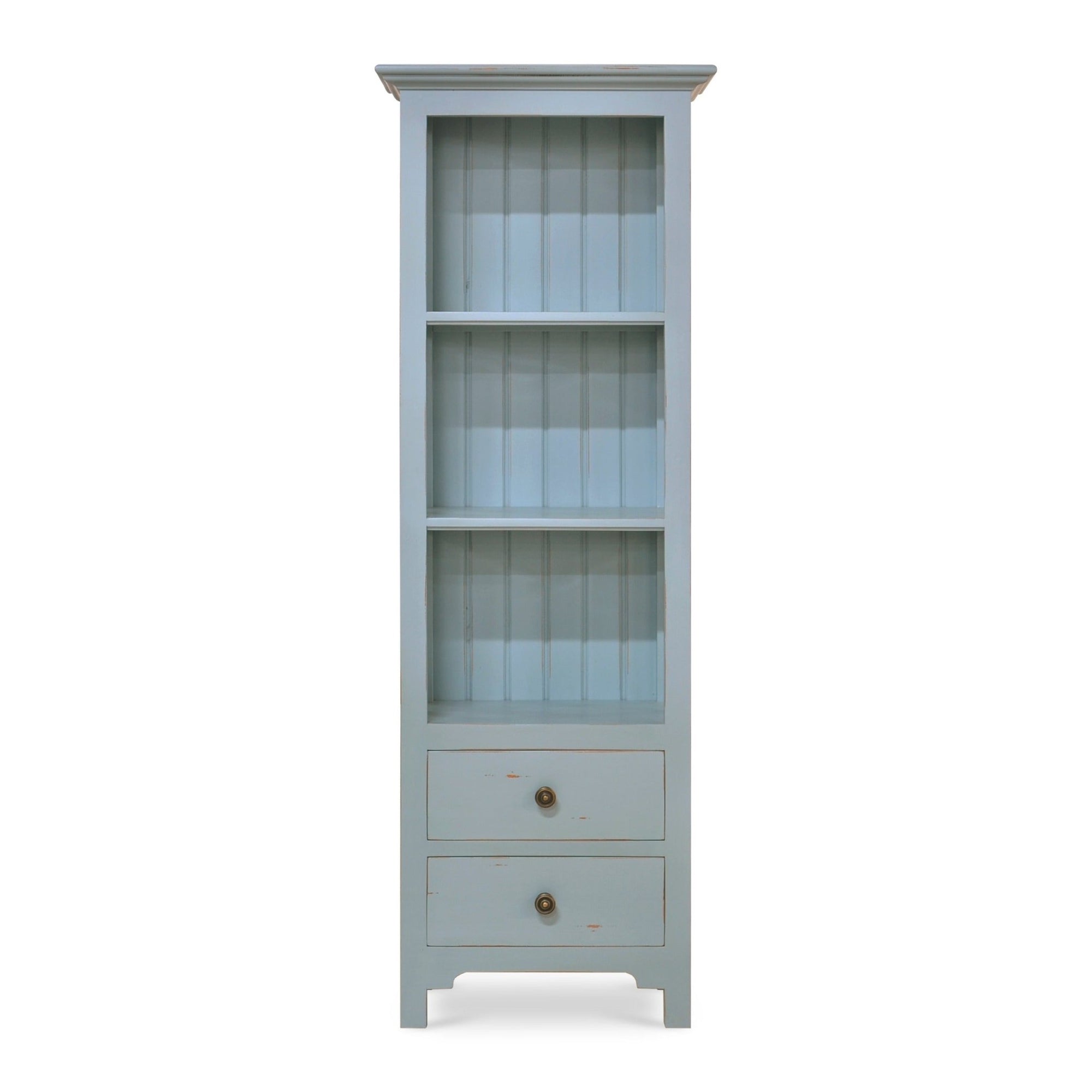 Coastal Painted Bookcase - English Georgian America