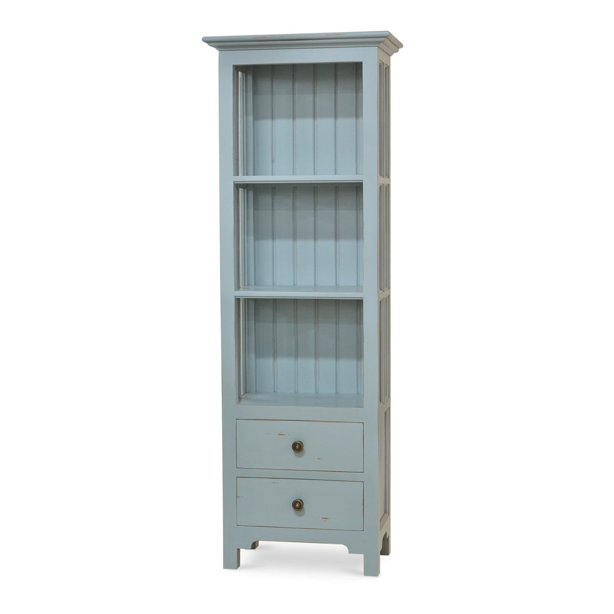 Coastal Painted Bookcase - English Georgian America