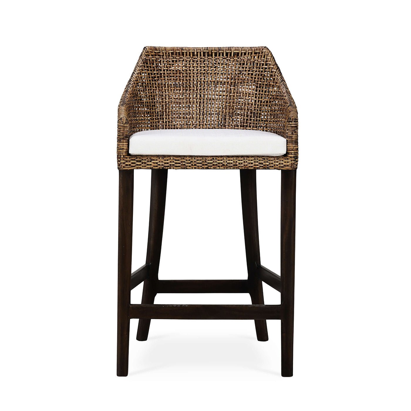 Coastal Rattan Barstool - English Georgian America