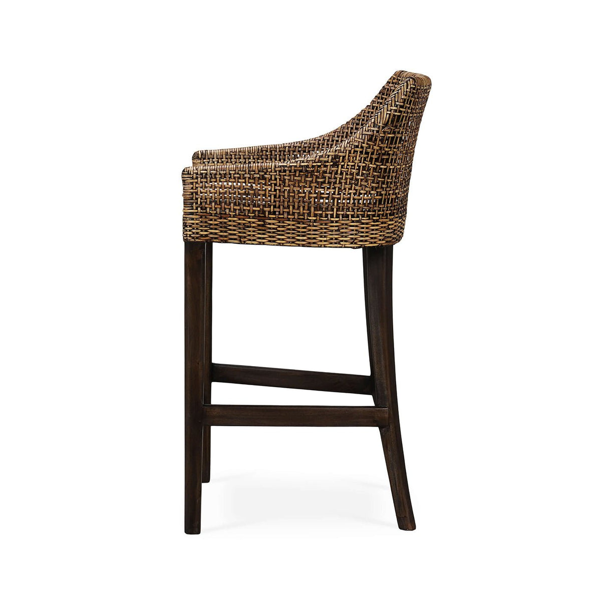 Coastal Rattan Barstool - English Georgian America