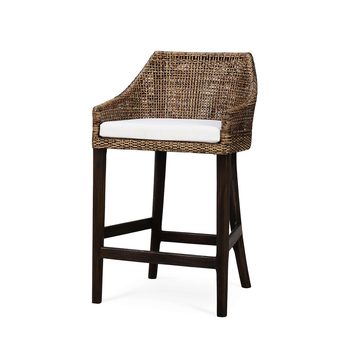 Coastal Rattan Counter Stool - English Georgian America