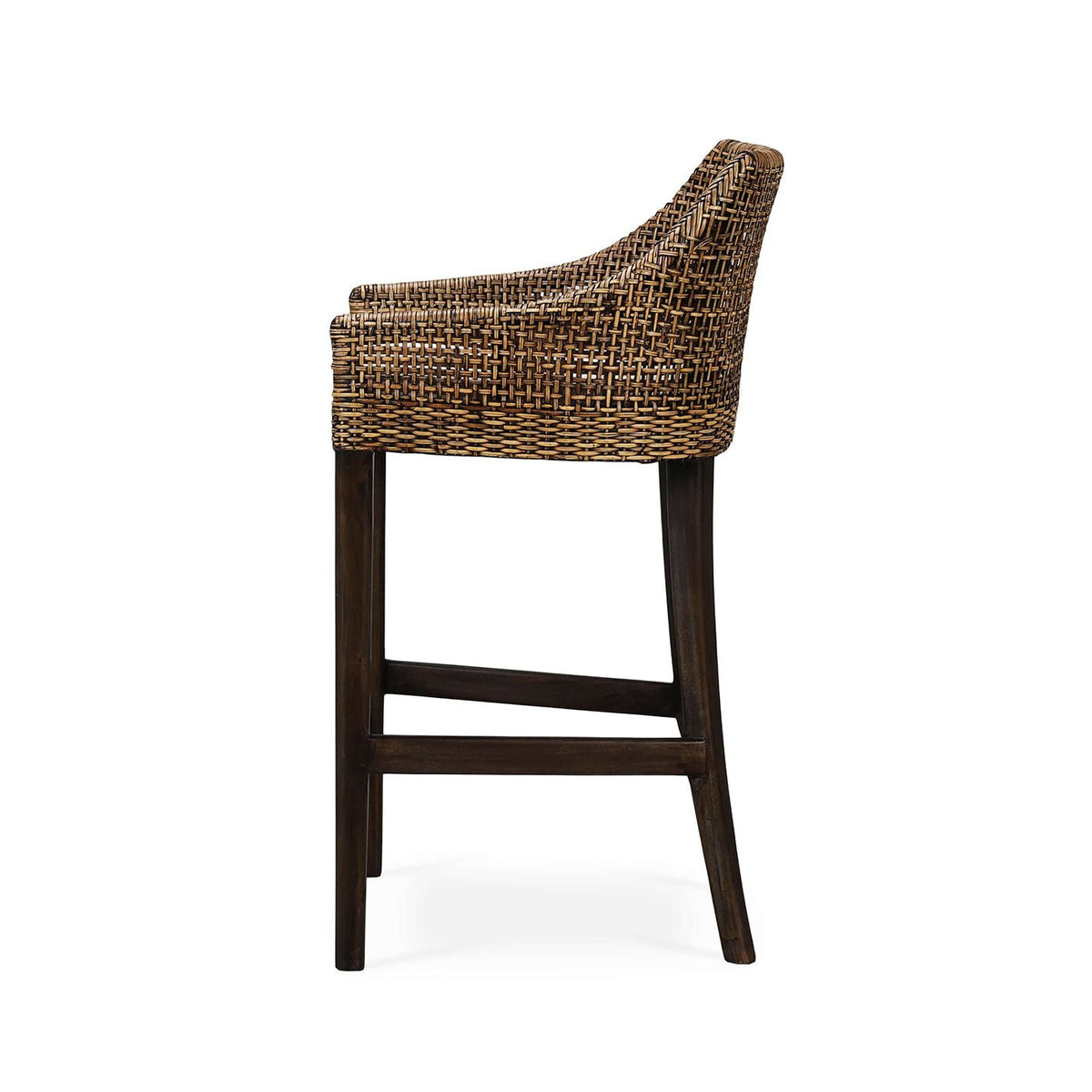 Coastal Rattan Counter Stool - English Georgian America