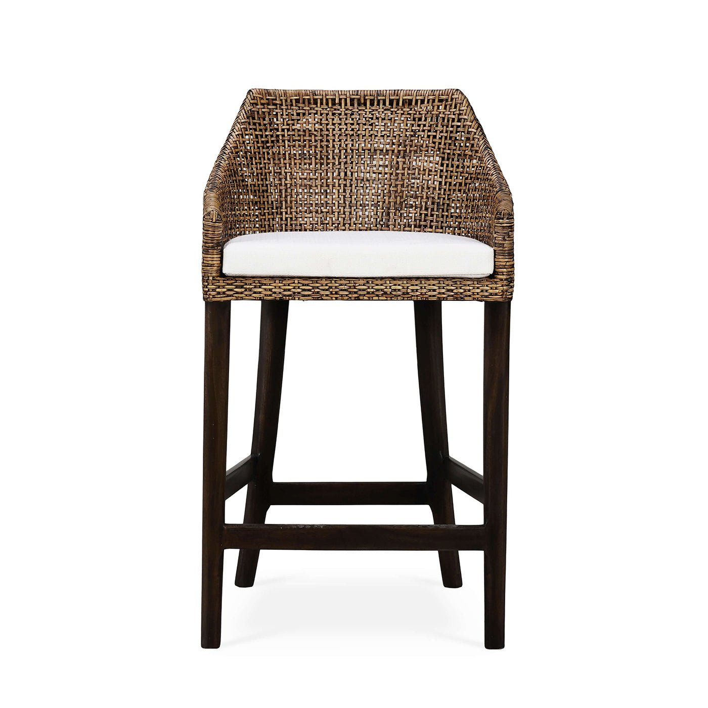 Coastal Rattan Counter Stool - English Georgian America