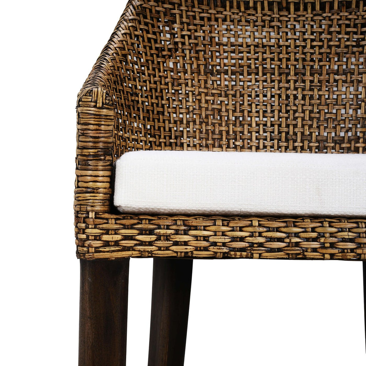 Coastal Rattan Counter Stool - English Georgian America
