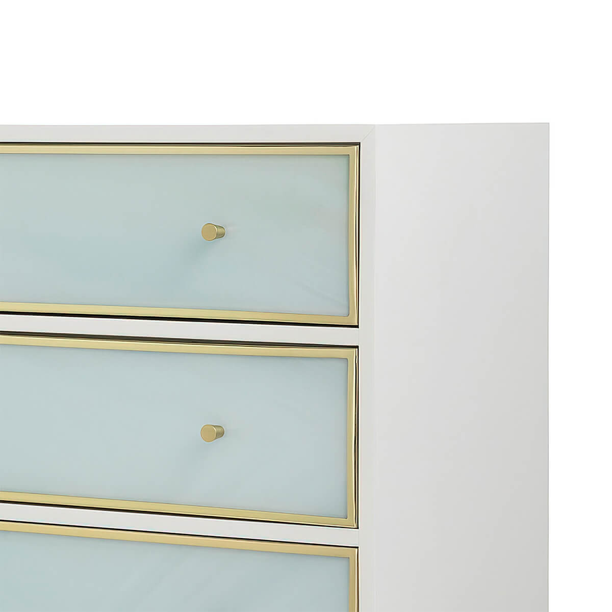 Coastal Sea Glass Nightstand - English Georgian America