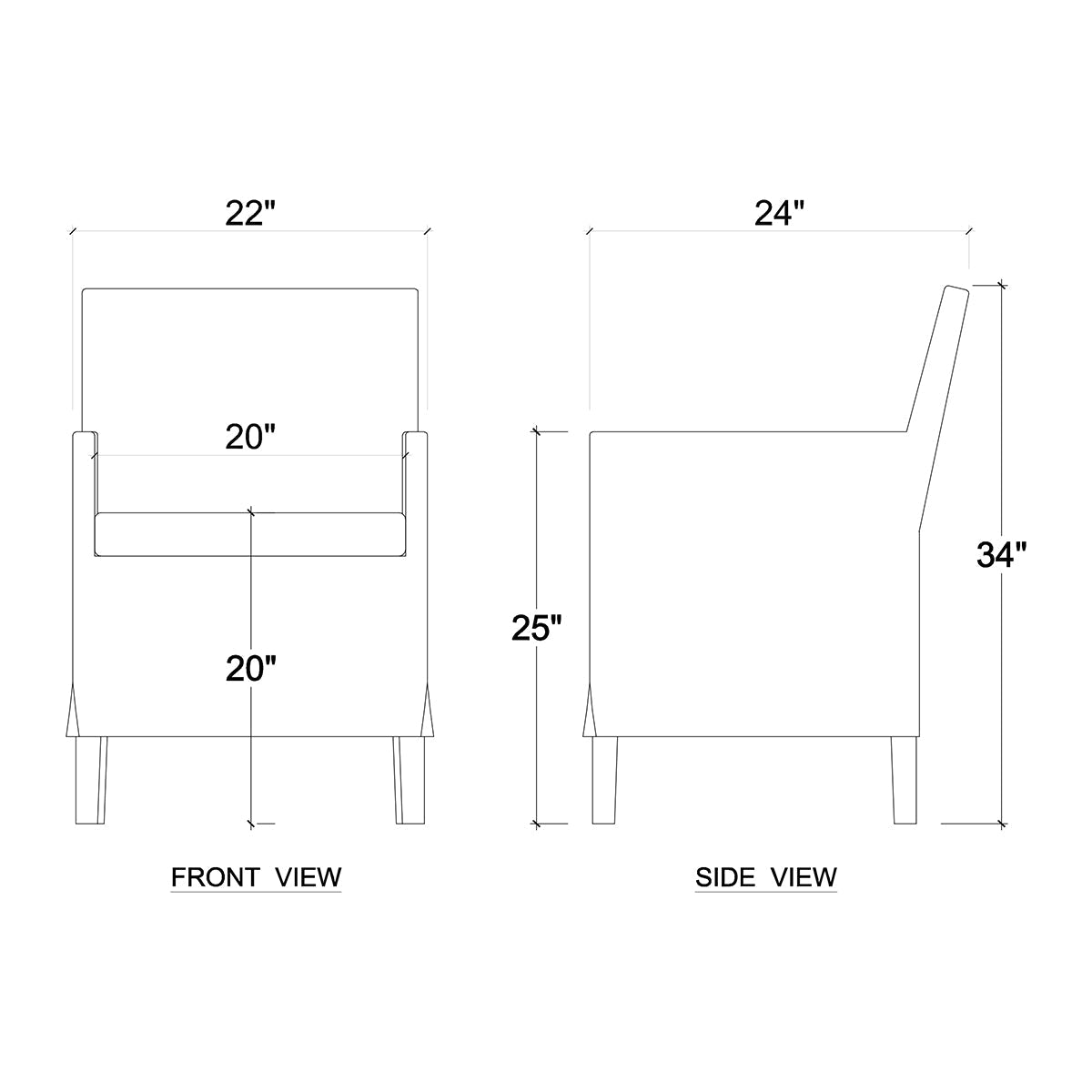 Coastal Slipcovered Dining Armchair - English Georgian America