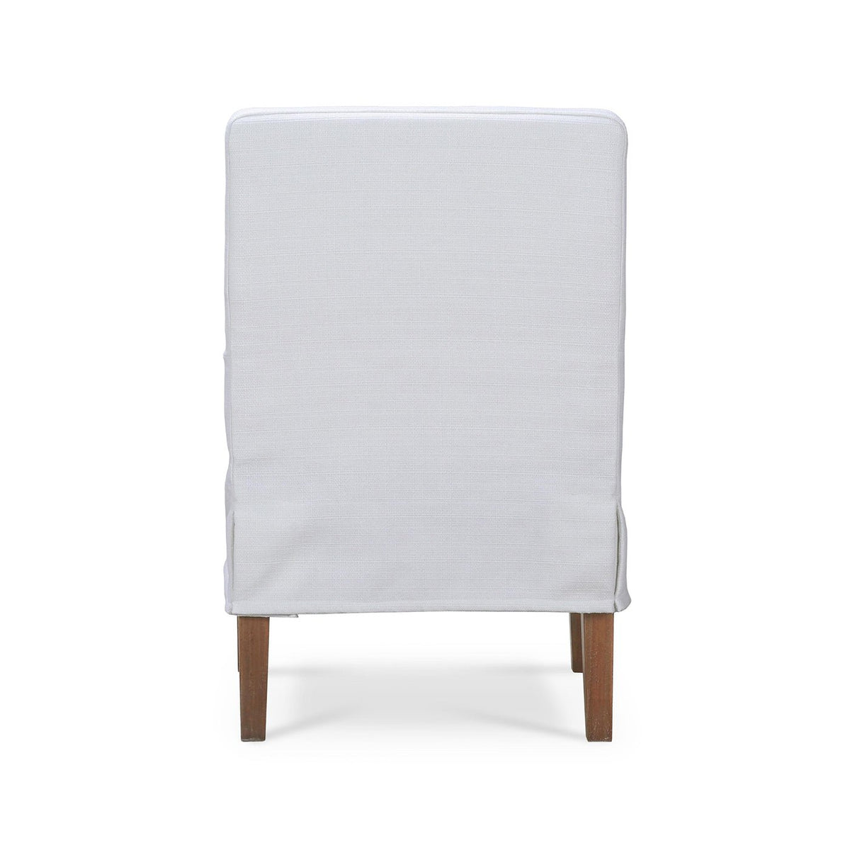 Coastal Slipcovered Dining Armchair - English Georgian America