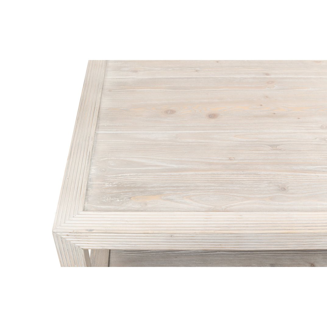 Coastal Style Large Square Coffee Table - English Georgian America