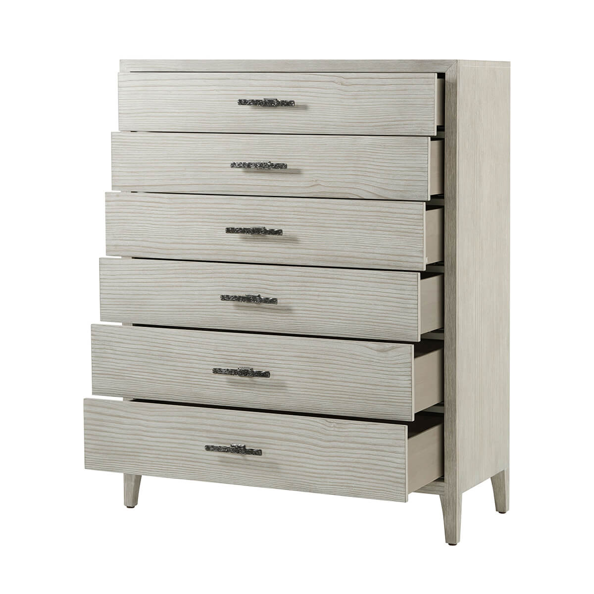 Coastal Style Painted Tall Chest - English Georgian America