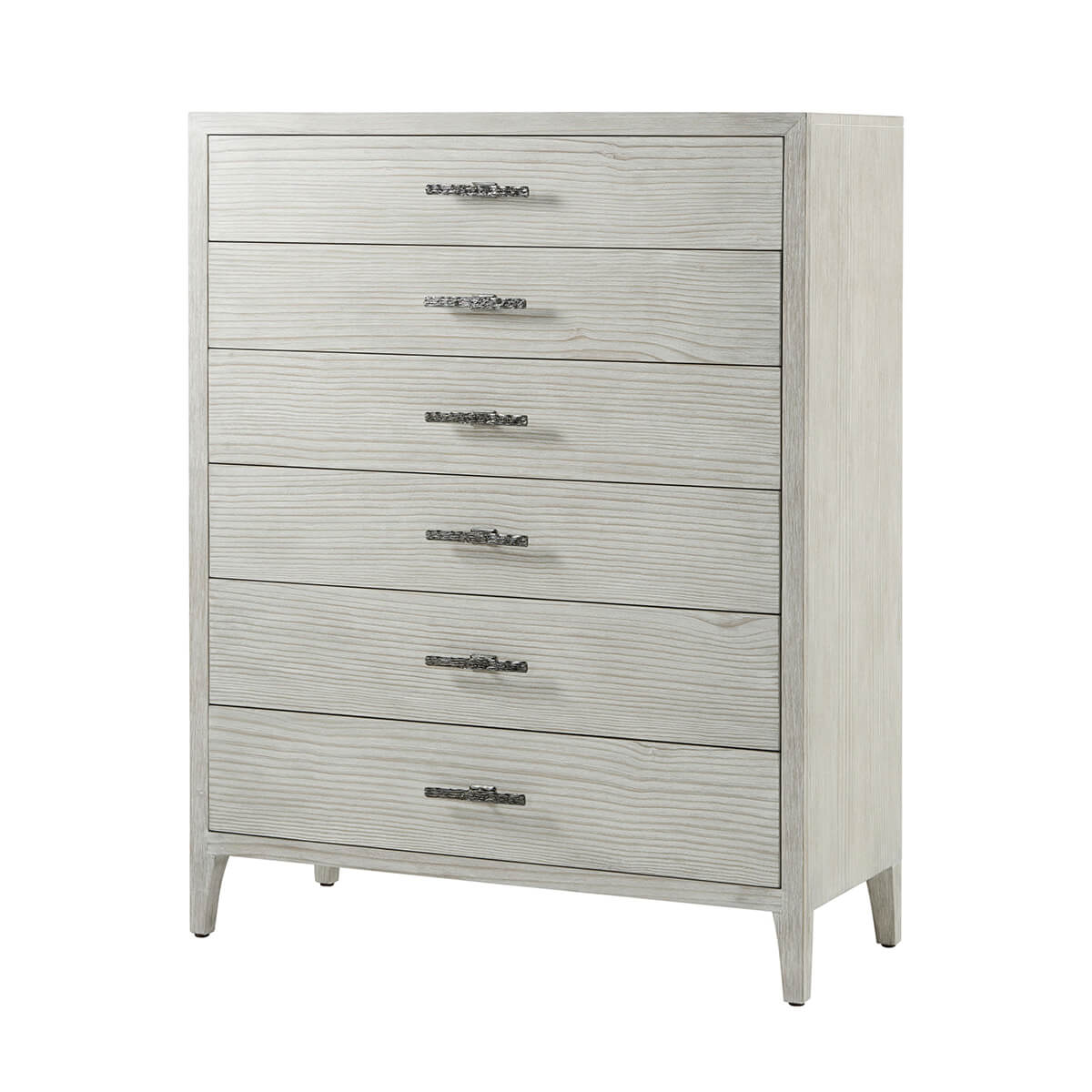 Coastal Style Painted Tall Chest - English Georgian America