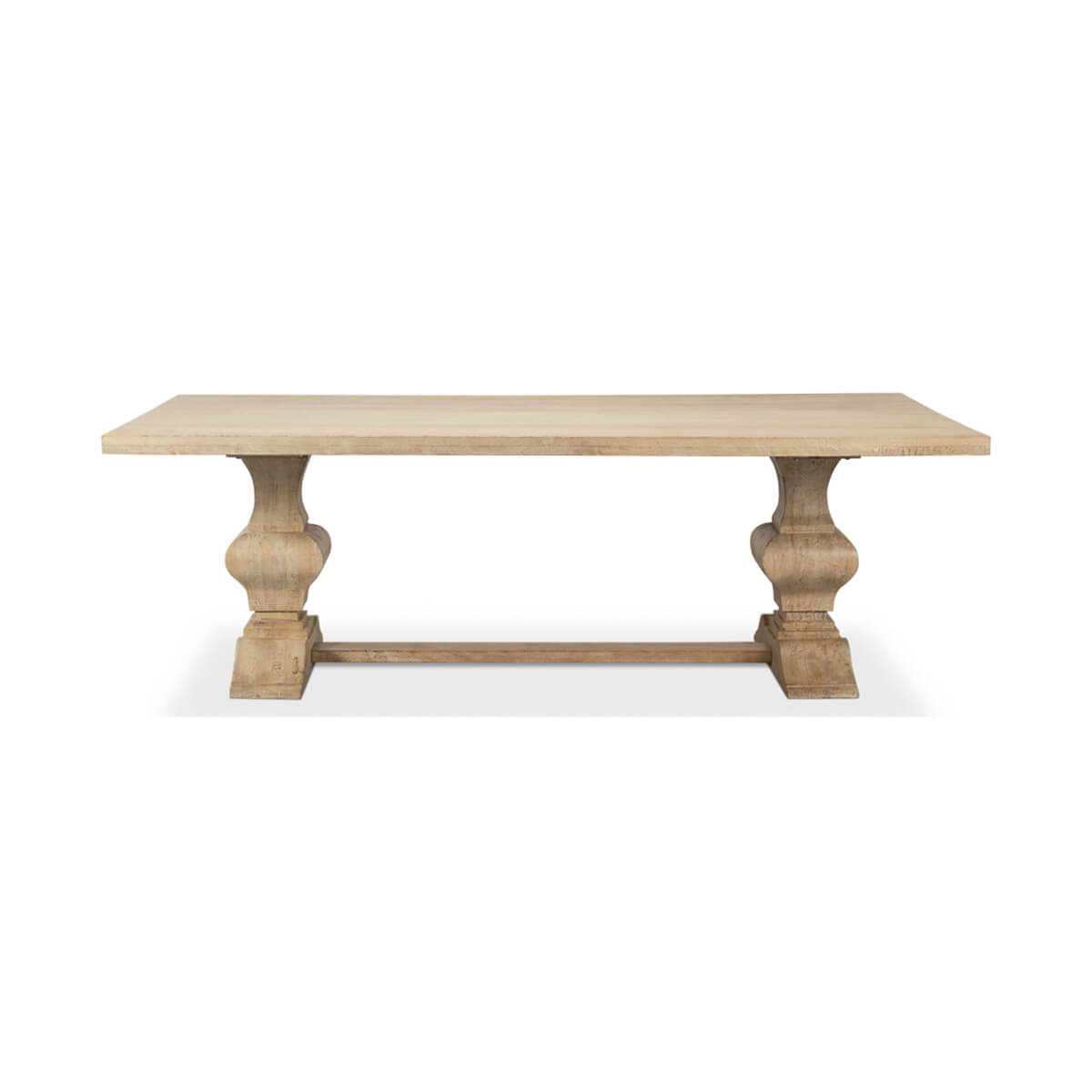 Coastal Style Refectory Dining Table - English Georgian America